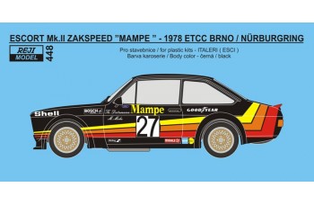 Decal – Ford Escort Mk.II Zakspeed "Mampe" - 1978 ETCC / DRM 1/24